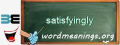 WordMeaning blackboard for satisfyingly